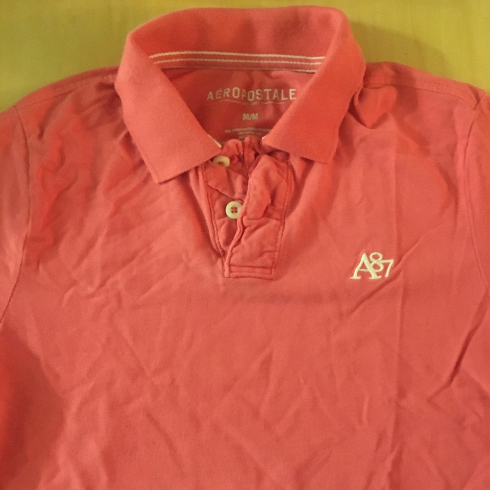 Classic Aeropostale polo shirt, pink, size M, EUC